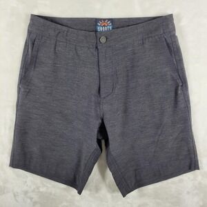 Faherty All Day Shorts Men's 30‎ Gray Performance Stretch Drawstring Casual